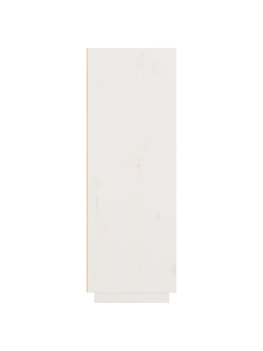 Augstais skapītis, balts, 89x40x116,5 cm, priedes masīvkoks