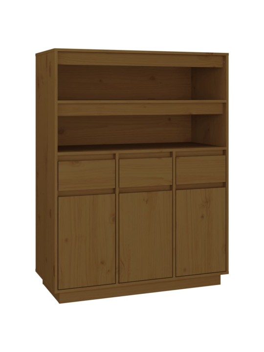 Augstais skapītis, brūns, 89x40x116,5 cm, priedes masīvkoks