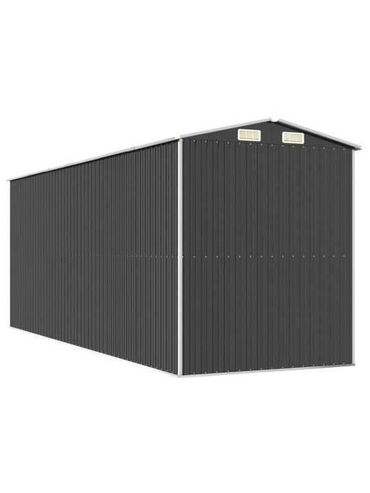 Dārza šķūnis, antracītpelēks, 192x523x223 cm, cinkots tērauds