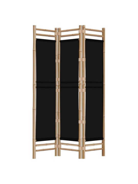 Istabas aizslietnis, 3 paneļi, 120 cm, bambuss un audekls
