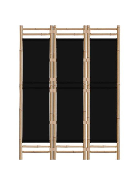 Istabas aizslietnis, 3 paneļi, 120 cm, bambuss un audekls