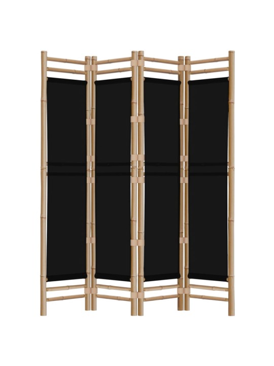 Istabas aizslietnis, 4 paneļi, 160 cm, bambuss un audekls