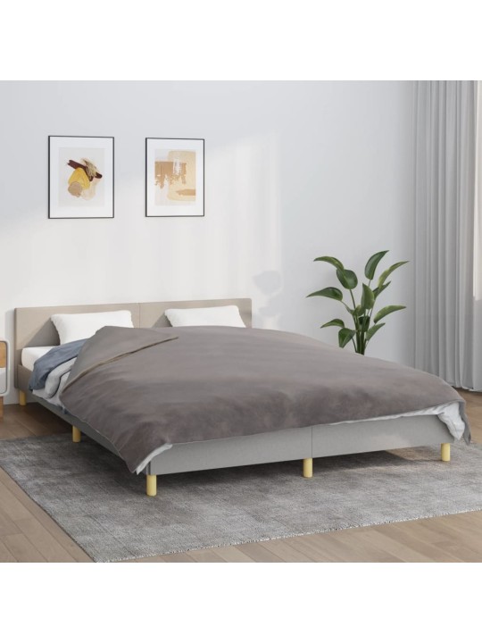Smaguma sega ar pārvalku, pelēka, 200x225 cm, 13 kg, audums
