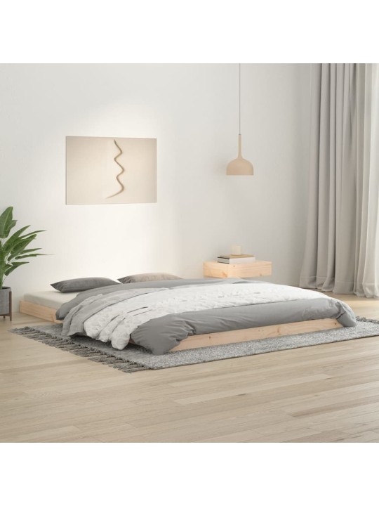 Gultas rāmis, 150x200 cm, King size, priedes masīvkoks