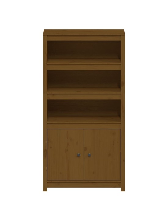 Augstais skapītis, medus brūns, 80x35x154 cm, priedes masīvkoks