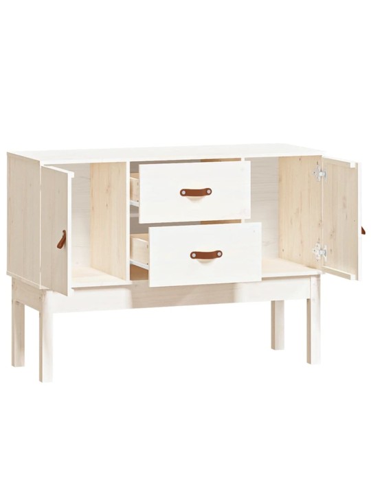 Kumode, balta, 100x40x78 cm, priedes masīvkoks