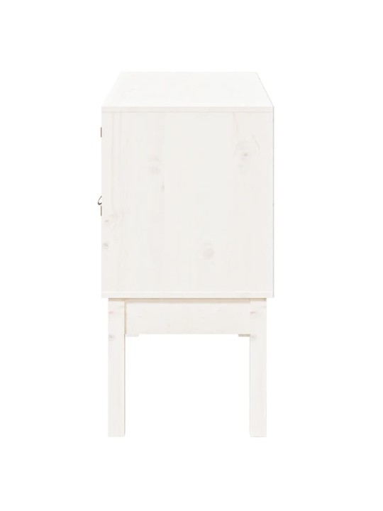 Kumode, balta, 100x40x78 cm, priedes masīvkoks