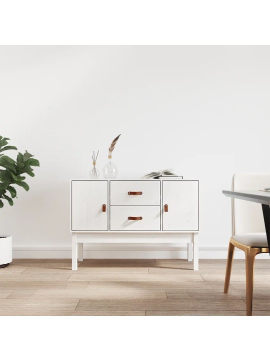 Kumode, balta, 100x40x78 cm, priedes masīvkoks