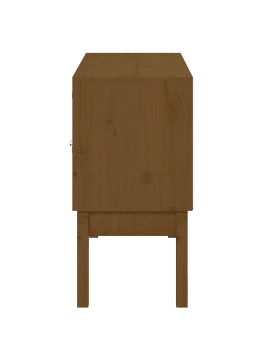 Kumode, medus brūna, 110x40x78 cm, priedes masīvkoks