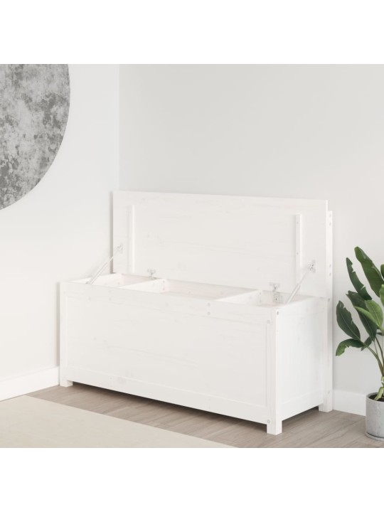 Sols, balts, 110x41x76,5 cm, priedes masīvkoks
