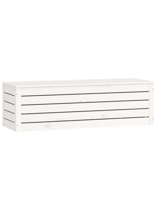 Uzglabāšanas kaste, balta, 109x36,5x33 cm, priedes masīvkoks