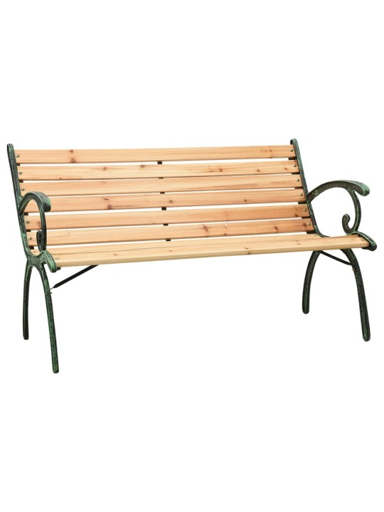 Dārza sols, 116 cm, čuguns un egles masīvkoks