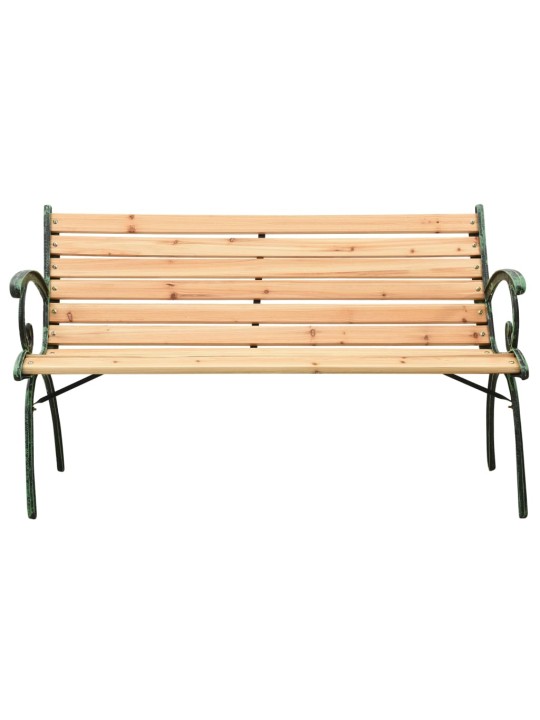 Dārza sols, 116 cm, čuguns un egles masīvkoks
