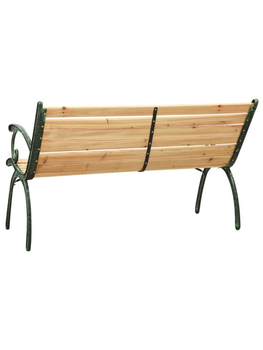 Dārza sols, 116 cm, čuguns un egles masīvkoks
