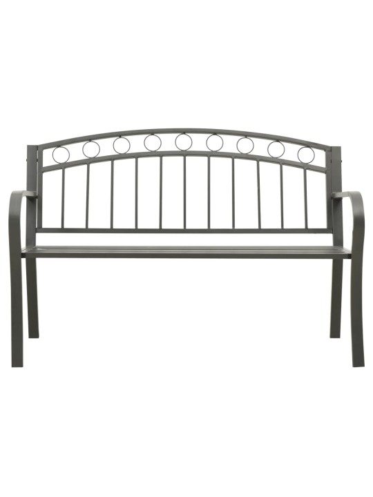 Dārza sols, pelēks, 120 cm, tērauds