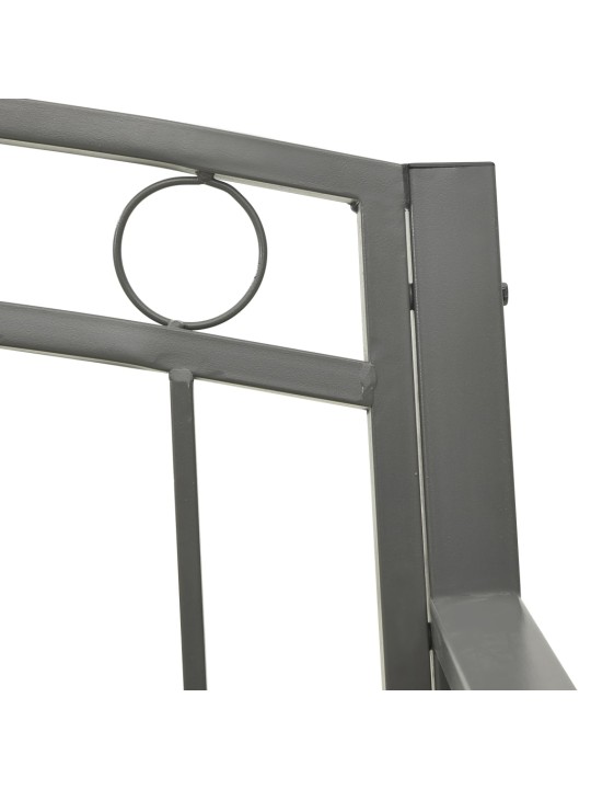 Dārza sols, pelēks, 120 cm, tērauds