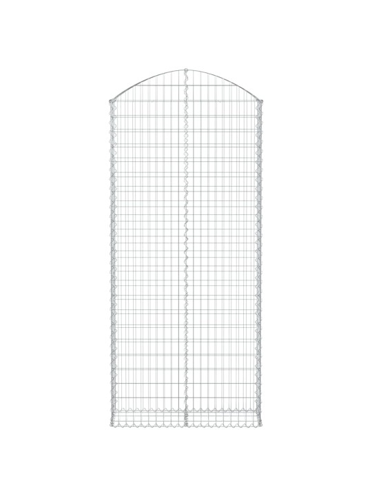 Arkveida gabiona grozs, 100x30x220/240 cm, cinkota dzelzs