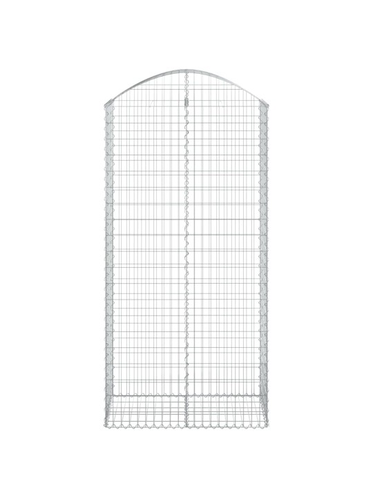 Arkveida gabiona grozs, 100x50x200/220 cm, cinkota dzelzs