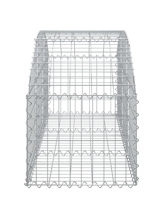 Arkveida gabiona grozs, 150x50x40/60 cm, cinkota dzelzs