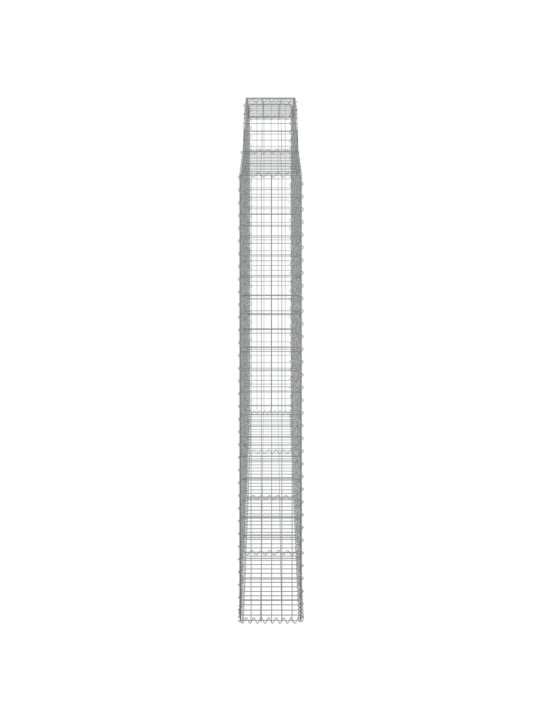 Arkveida gabiona grozs, 300x30x220/240 cm, cinkota dzelzs