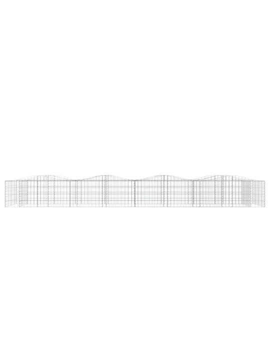Arkveida gabiona grozs, 400x100x50 cm, cinkota dzelzs