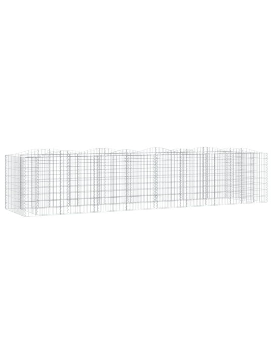 Arkveida gabiona grozs, 400x100x100 cm, cinkota dzelzs