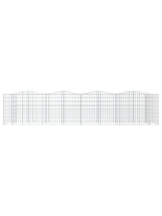 Arkveida gabiona grozs, 400x100x100 cm, cinkota dzelzs
