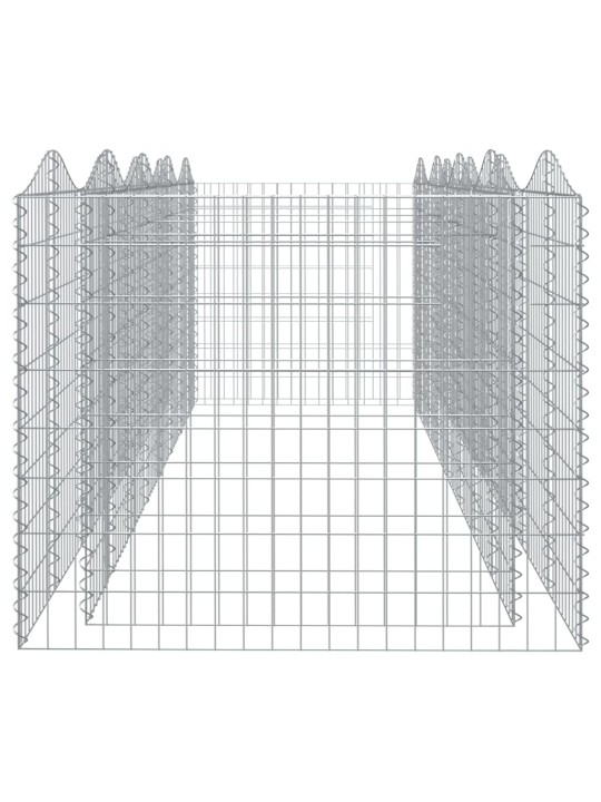 Arkveida gabiona grozs, 400x100x100 cm, cinkota dzelzs