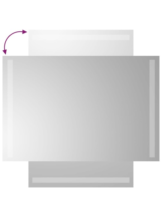 Vannasistabas spogulis ar led, 40x60 cm