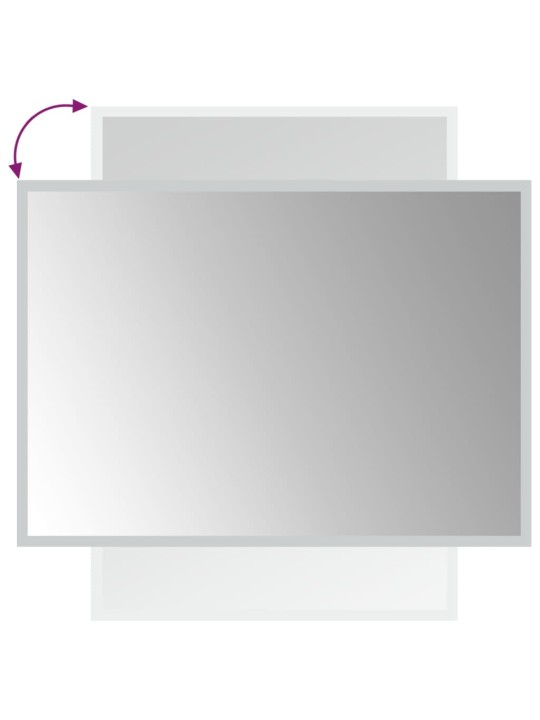 Vannasistabas spogulis ar led, 50x70 cm