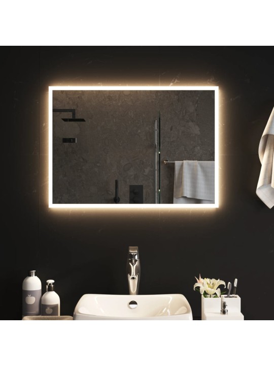 Vannasistabas spogulis ar led, 50x70 cm