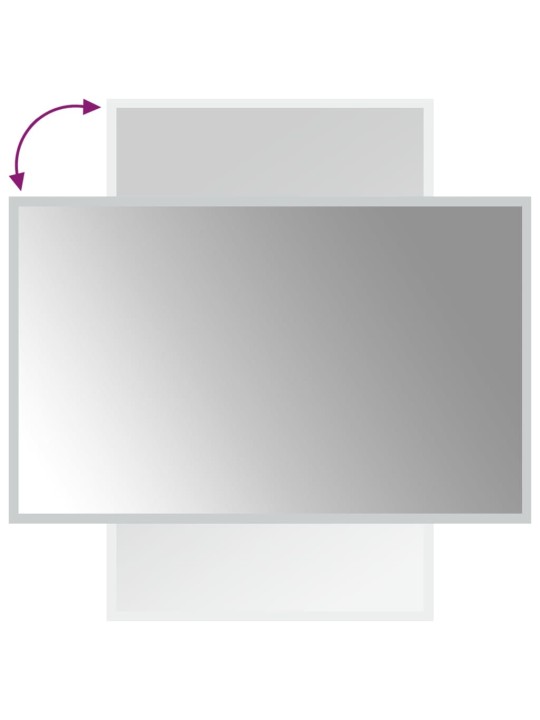 Vannasistabas spogulis ar led, 50x80 cm