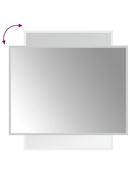 Vannasistabas spogulis ar led, 60x80 cm