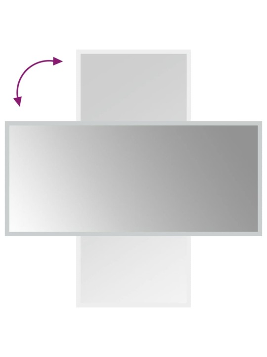 Vannasistabas spogulis ar led, 40x90 cm