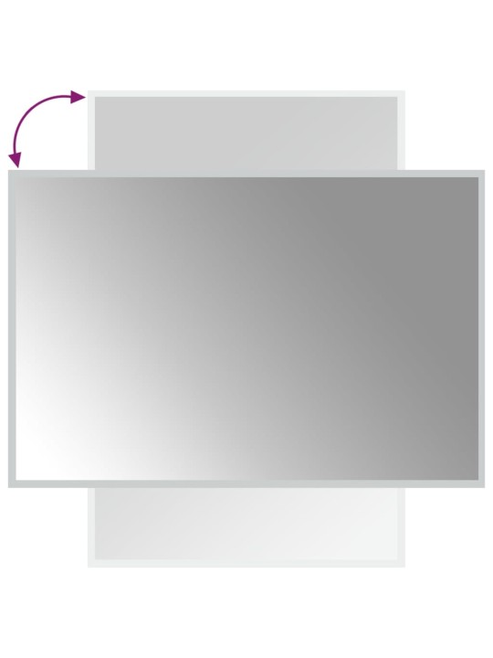 Vannasistabas spogulis ar led, 60x90 cm