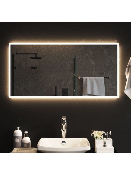 Vannasistabas spogulis ar led, 50x100 cm