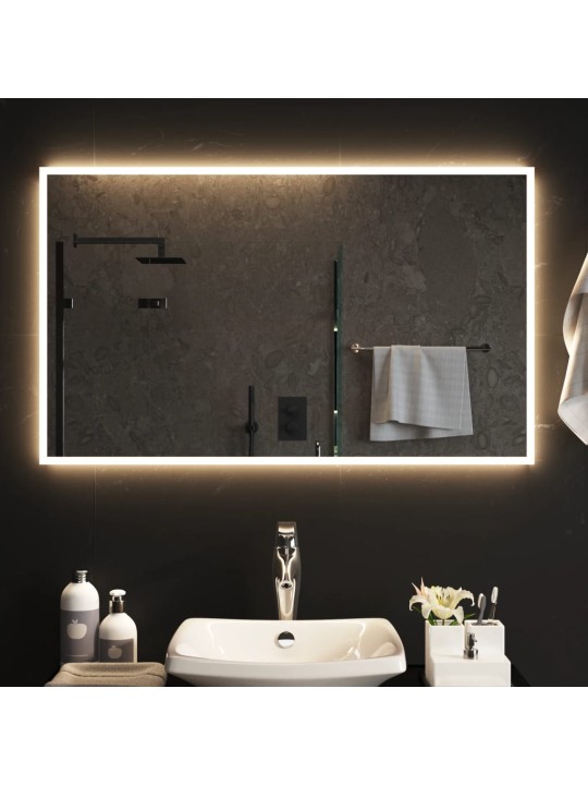 Vannasistabas spogulis ar LED, 60x100 cm