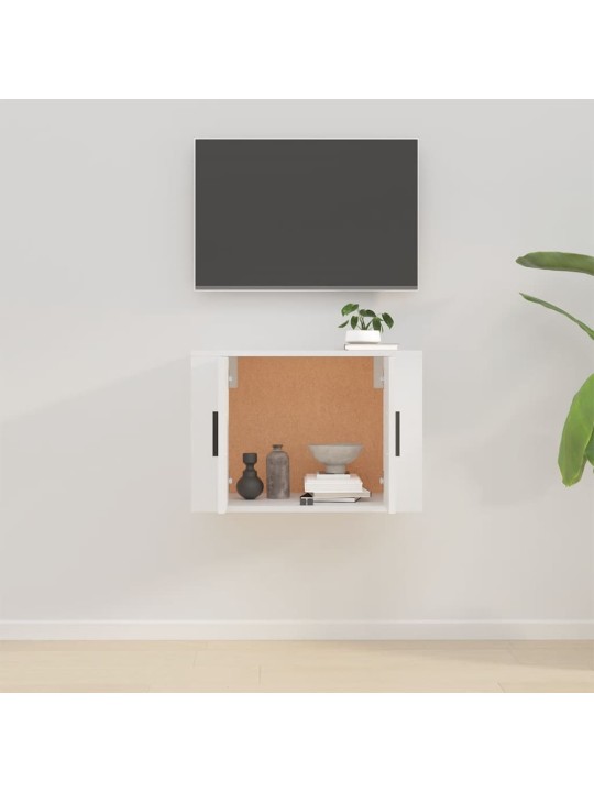 Sienas tv skapītis, balts, 57x34,5x40 cm