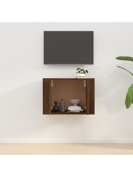 Sienas tv skapītis, brūna ozolkoka krāsa, 57x34,5x40 cm