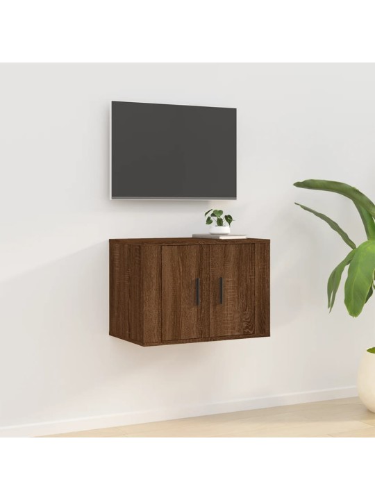 Sienas tv skapītis, brūna ozolkoka krāsa, 57x34,5x40 cm