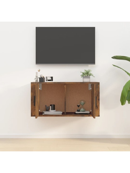 Sienas tv skapītis, ozolkoka krāsa, 80x34,5x40 cm