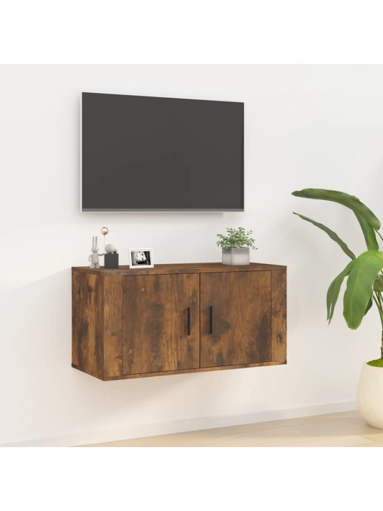 Sienas tv skapītis, ozolkoka krāsa, 80x34,5x40 cm
