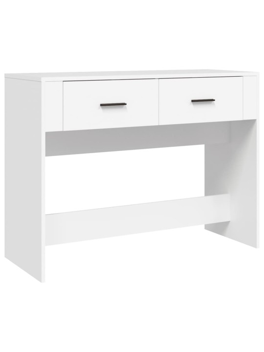 Konsoles galdiņš, balts, 100x39x75 cm, inženierijas koks