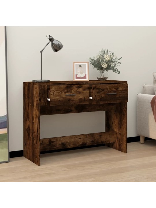 Konsoles galdiņš, kvēpināta ozolkoka, 100x39x75 cm