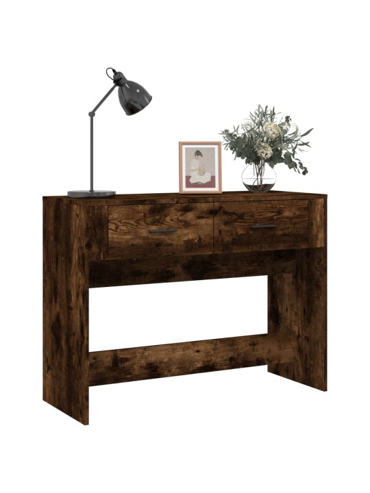 Konsoles galdiņš, kvēpināta ozolkoka, 100x39x75 cm