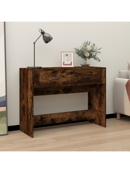 Konsoles galdiņš, kvēpināta ozolkoka, 100x39x75 cm