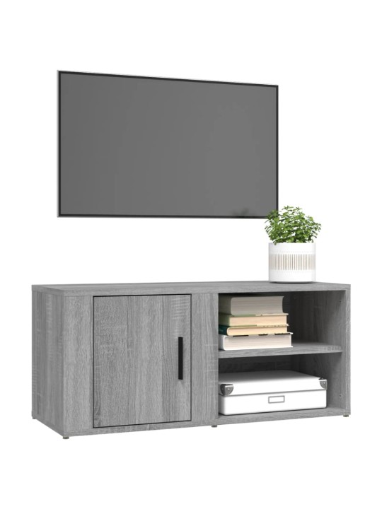 Tv skapītis, pelēcīga ozolkoka, 80x31,5x36 cm