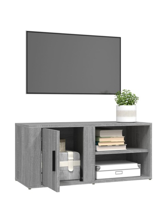 Tv skapītis, pelēcīga ozolkoka, 80x31,5x36 cm