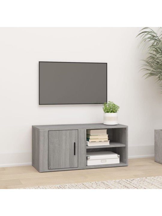 Tv skapītis, pelēcīga ozolkoka, 80x31,5x36 cm