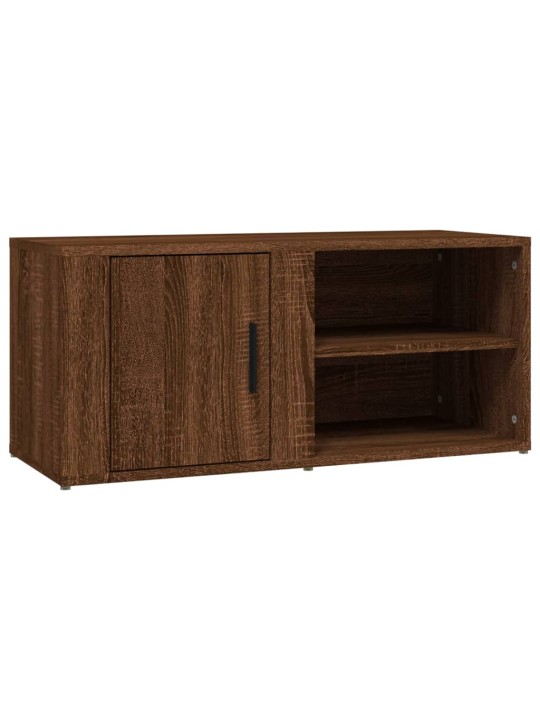 Tv skapītis, brūna ozolkoka, 80x31,5x36 cm, inženierijas koks